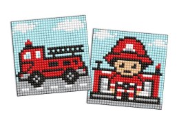 Diamentowa mozaika Kids naklejka - Zawód Strażak