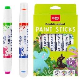 Farby plakatowe w sztyfcie 12 kolorów