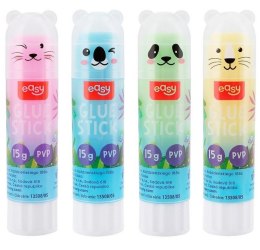 Klej w sztyfcie PVA 15g Zwierzątka (24szt) EASY