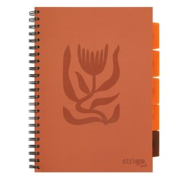 Kołozeszyt Pads A4/100K kratka Floral ceglany