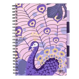 Kołozeszyt Pads A4/100K kratka Jungla fioletowy