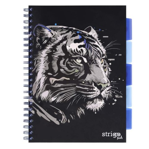 Kołozeszyt Pads A4/100K kratka Tygrys