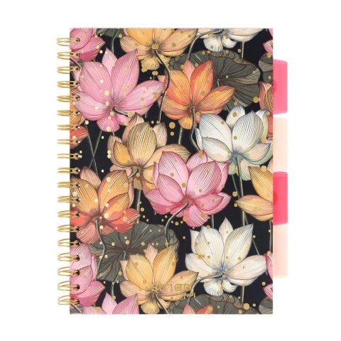 Kołozeszyt Pads B5/100K kratka Japonia Kwiaty