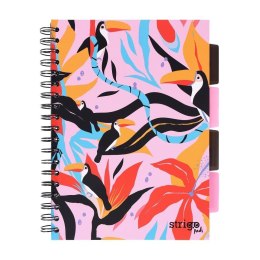 Kołozeszyt Pads B5/100K kratka Jungla różowy