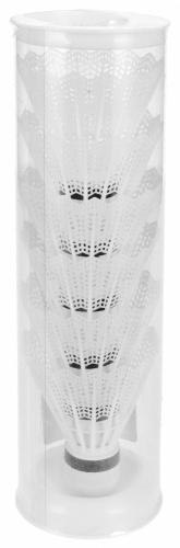 Lotki do badmintona plastikowe białe 6szt