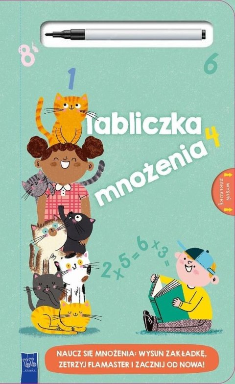 Tabliczka mnożenia z flamastrem suchościeralnym
