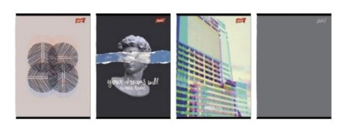 Zeszyt A4/96K kratka mix (5szt)