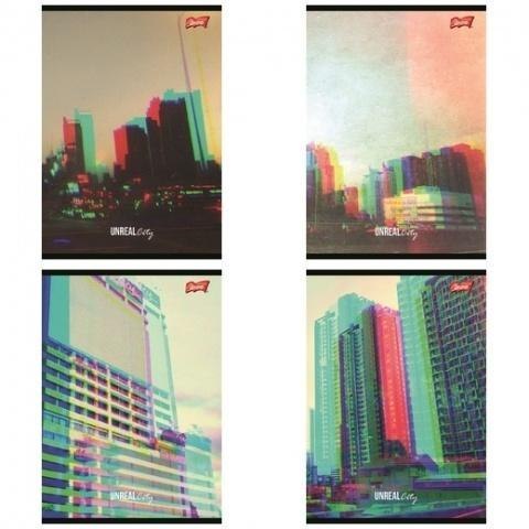 Zeszyt A5/60K kratka Unreal City (10szt)