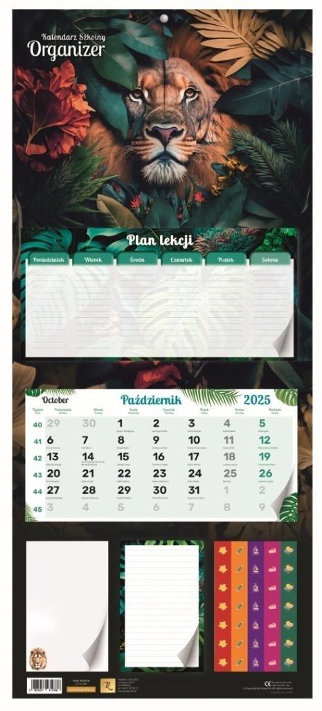 Kalendarz szkolny organizer 2025/2026