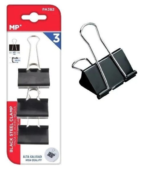 Klipsy biurowe 3szt