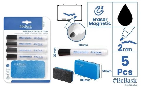 Marker do tablic 4szt z gąbką