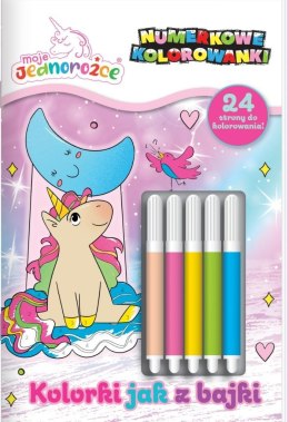 Moje Jednorożce. Numerkowe kolorowanki