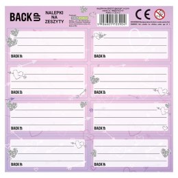 Nalepki na zeszyty BackUp 7 A32 (25szt) DERFORM