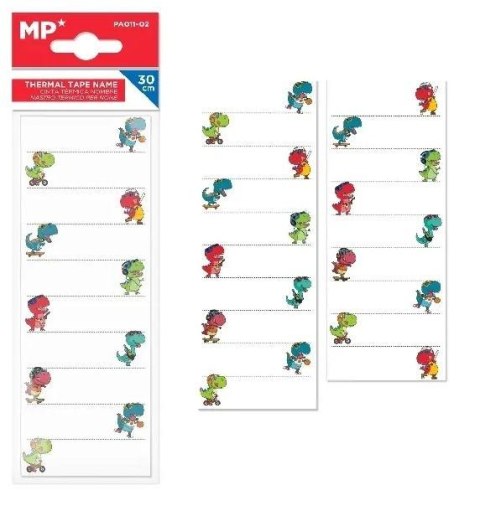 Naprasowanka do podpisywania ubrań Dinozaury