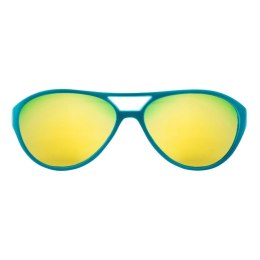 Okulary zielone lustrzane soczewki + etui 36m+