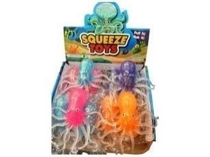 Ośmiornica squeeze 4 kolory mix