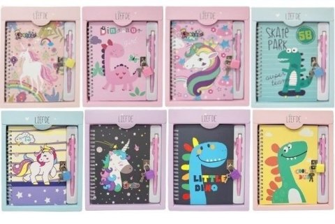 Pamiętnik z kłódką MIX