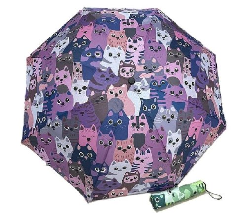 Parasolka koty 55cm MIX