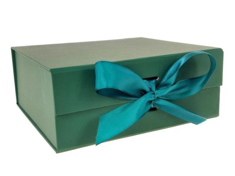 Pudełko prezentowe ciemno zielone