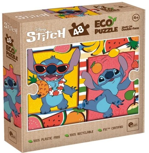 Puzzle 48 Stitch Eko dwustronne
