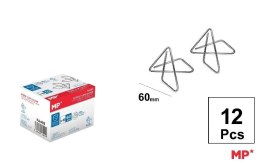 Spinacz do papieru krzyżowy motyl 60mm 12szt