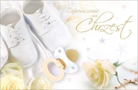 Zaproszenie Chrzest (10szt)