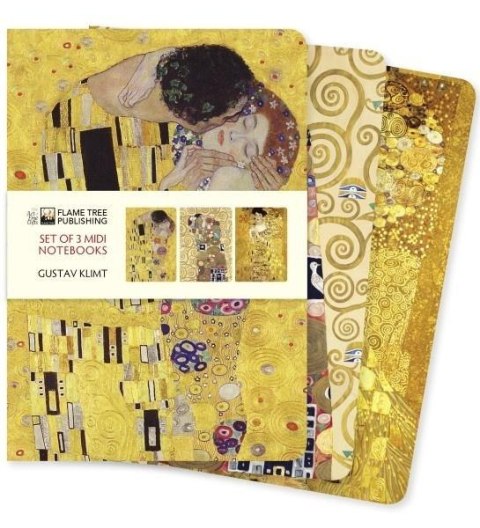 Zestaw 3 notatników MIDI Gustav Klimt