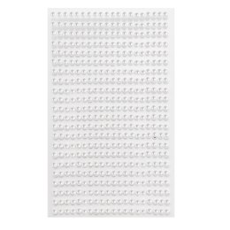 Perełki samoprzylepne Opalescent white 4mm 440szt