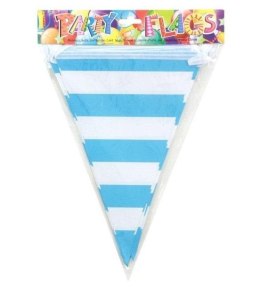 Girlanda flagi w paski niebieska 27.5cmx10m