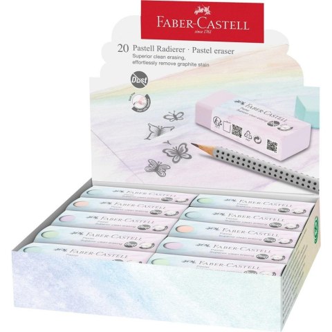 Gumka dust-free Eco pastel (20szt) FABER CASTELL