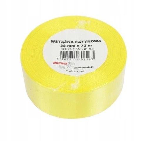 Wstążka satynowa kanarkowy 38mm x 32m