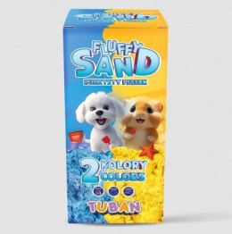 Fluffy Sand 2x70g niebieski/żółty TUBAN