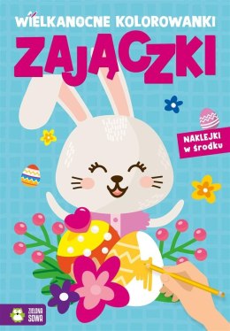 Wielkanocne kolorowanki. Zajączki