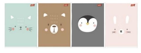 Zeszyt A5/32K linia dwukolorowa Cute Face (15szt)