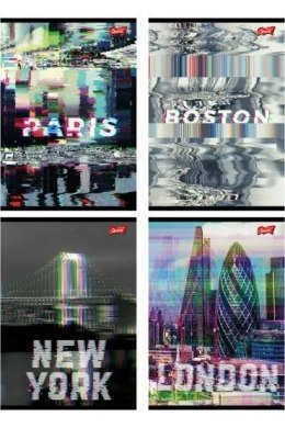 Zeszyt A5/60K kratka Glitched City (10szt)