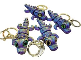 Brelok 3D krokodyl MIX