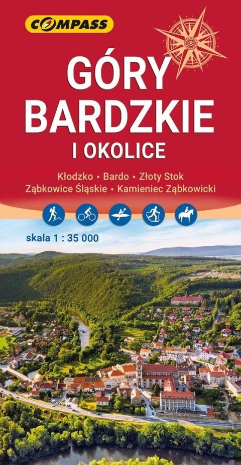 Mapa turystyczna - Góry Bardzkie i okolice
