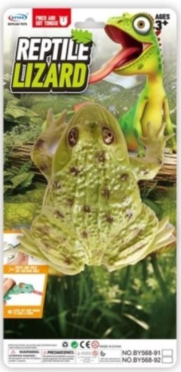 Żaba z wyciąganym językiem 15cm