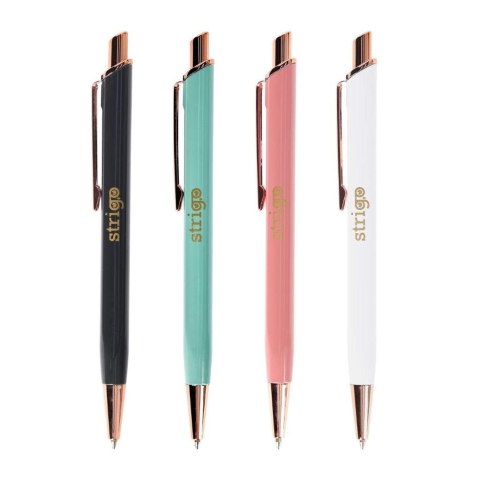 Długopis żelowy automatyczny Deco nieb (24szt)