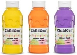 Farby do malowania palcami 3x350ml