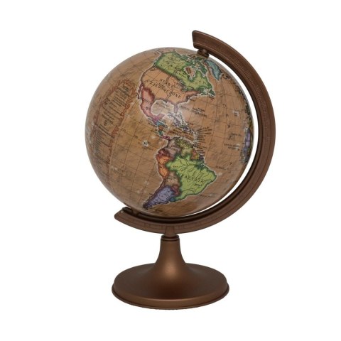 Globus retro żaglowce stopka drewno 11cm SK