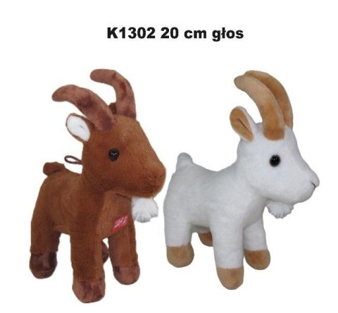 Maskotka Kozica z głosem 20cm MIX