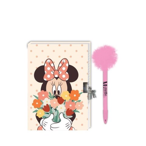 Pamiętnik+długopis z pomponem Minnie
