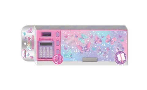Piórnik z kalkulatorem Motylki