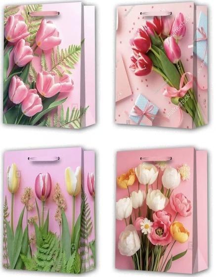 Torebka prezentowa S Kwiaty