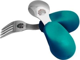 Zestaw sztućców widelec i łyżka niebieski