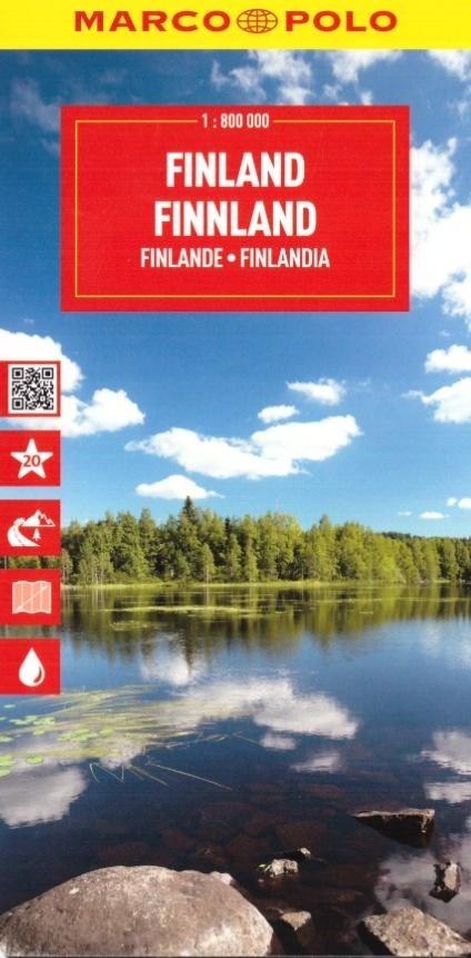 Mapa drogowa Finlandia 1:180 000