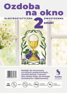 Ozdoba na okno elektrostatyczna Boże Ciało 2szt