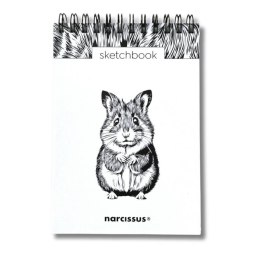 Szkicownik A6/60K na spirali - Chomik