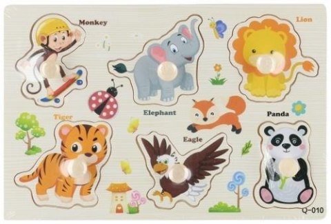 Układanka drewniana Zwierzęta